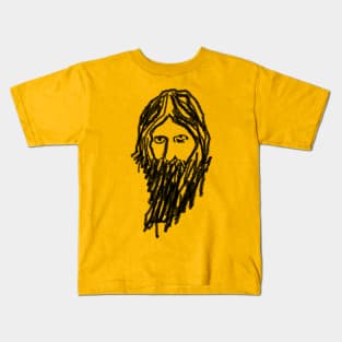 Pencil Drawing Rasputin Portrait Kids T-Shirt